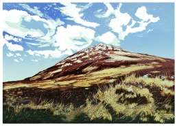 Mount Errigal, Lino Cut Print, Matthew Braithwaite Prints
